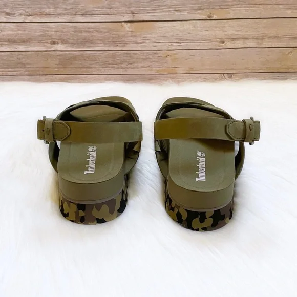 Timberland Women’s Santa Monica Sunrise Olive Sandals - Picture 5 of 8